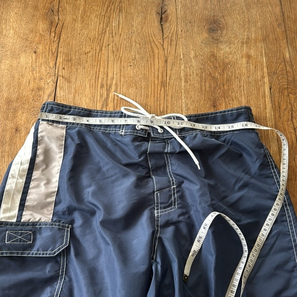 NY Yankee Men's Bathing Swim Trunks Blue Gray Sz L - Picture 6 of 6